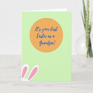 First Easter Grandpa Card