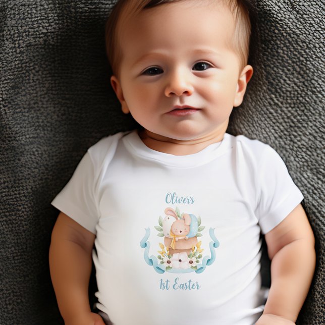First Easter Personalised Baby boy Baby Bodysuit (Creator Uploaded)