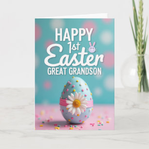 First Easter Polka Dot Egg Card
