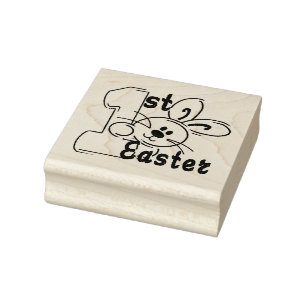 First Easter Rubber Stamp