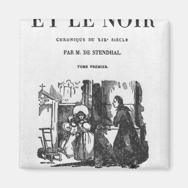 First Edition of 'The Red and the Black' Magnet (Front)