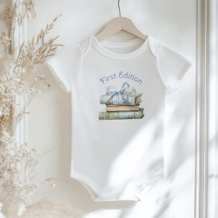 First Edition Storybook New Chapter baby shower Bodysuit