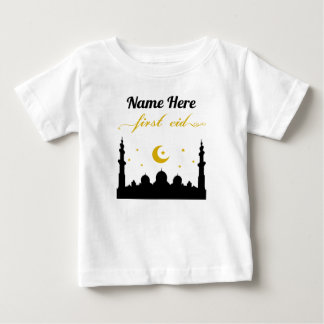 First Eid Custom Name Baby T-Shirt