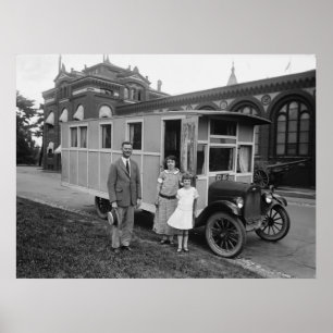 First Ever Mobile Motor Home? 1924 Photo Poster