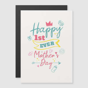 First Ever Mothers Day Cute Bright New Mum