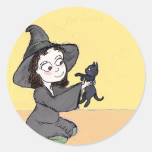 First Familure-Tails&Tots Poster Postcard Classic Round Sticker