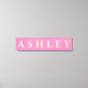 First/Family/Last Name Canvas Print