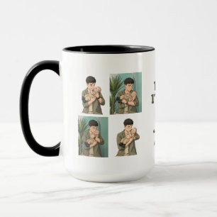 First Father’s Day Daddy est 2026 Anime Style Mug