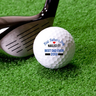 First Father’s Day Nailed It Keepsake Customisable Golf Balls