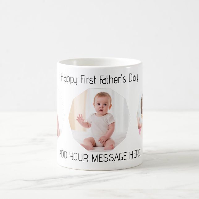 First Father’s Day Photo Coffee Mug (Center)