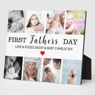 First Father’s Day Photo Collage Plaque   Daddy’s 