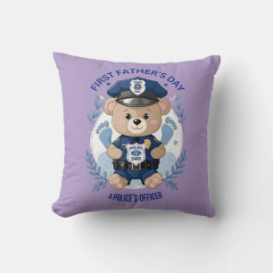  First Father’s Day Throw Pillow