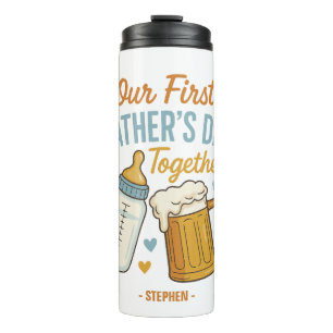 First Father’s Day Together – Beer & Baby Bottle