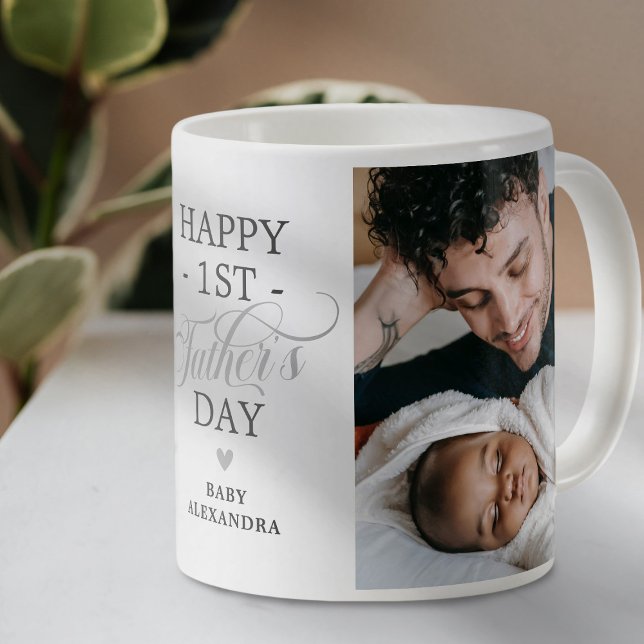 First Fathers Day 2 Photo Coffee Mug (Creator Uploaded)