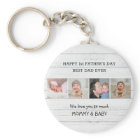 First Father's Day Best Dad Ever 4 Photo Wood