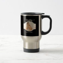 First Father's Day Black Custom Photo / Year