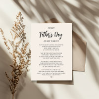 First Father's Day Card from Baby