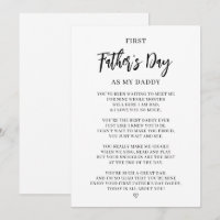 First Father's Day Card from Baby