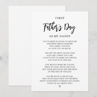 First Father's Day Card from Baby