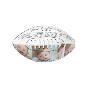 First Fathers Day Coolest Dad Ever Baby Photo Cool American Football