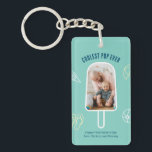 First Father's Day Custom Photo Funny Cool Dad Key Ring<br><div class="desc">Personalised Father's Day gift for your dad to celebrate Father's Day. Whether it's for a new dad, stepdad, old and classic dad, or dad-to-be, the custom text function will get you covered. You can change the text to your desired wording and upload your own custom photo. Get something memorable and...</div>
