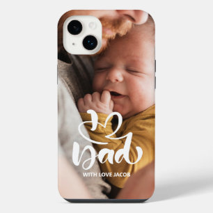 First Fathers day custom photo i love dad iPhone 14 Plus Case