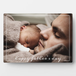 First Father's Day Custom Photo Plaque