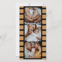 First Father's Day Film Strip Photo Grid New Dad