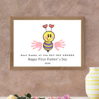 First Father's Day Handprint flower Art