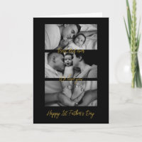 First Father's Day New Dad Mum Baby Custom Photo