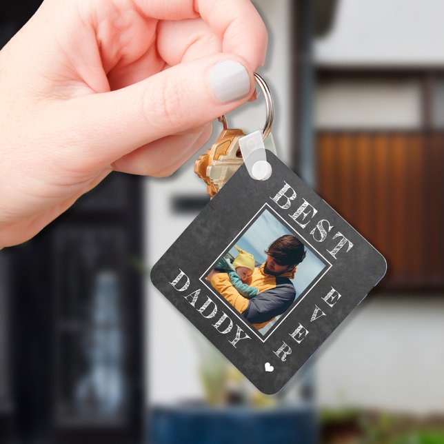 First Fathers Day new dad photo Key Ring (Creator Uploaded)