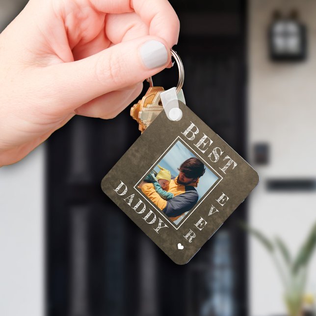 First Fathers Day new dad photo Key Ring (Creator Uploaded)