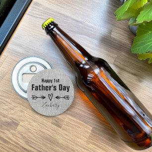 First Father's Day Personalised Bottle Opener