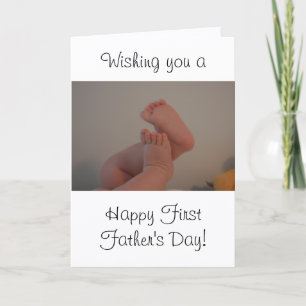 First Father's Day Photo Card