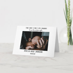 First Father's Day Photo Card