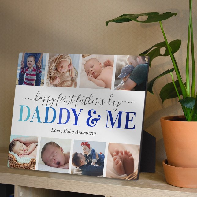 First Father's Day Photo Daddy & Me Plaque (Creator Uploaded)