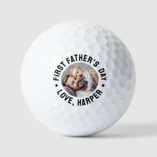 First Father's Day Photo Golf Balls
