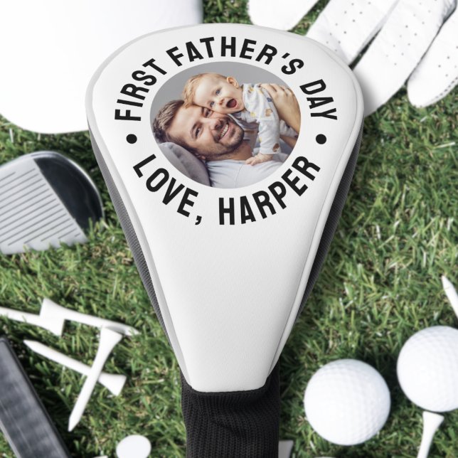 First Father's Day Photo Golf Head Cover (First Father's Day Photo Golf Head Cover)