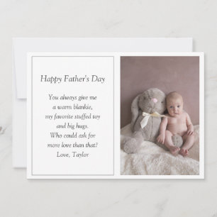 First Father's Day Photo  Holiday Card