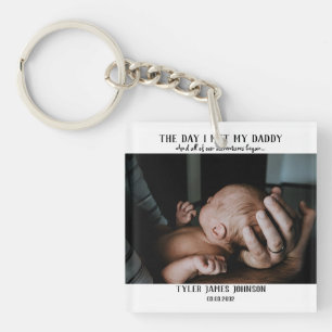 First Father's Day Photo Key Ring