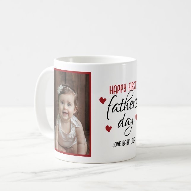 First Fathers Day Photo Mug (Front Left)
