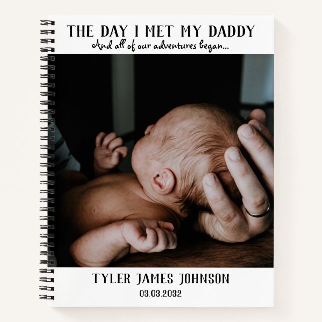 First Father's Day Photo Notebook (Front)