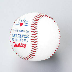 First Father's Day Play Catch Plain Baseball