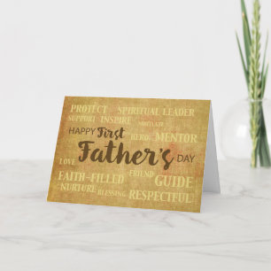 First Father's Day Qualities Card