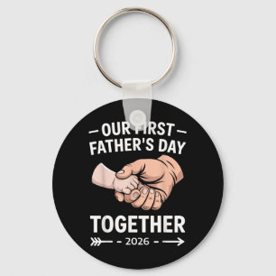 First Fathers Day Together 2026 New Dad Son Key Ring