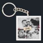 First Father's Day Vintage Baby Photo Collage Key Ring<br><div class="desc">Personalised Father's Day gift for your dad to celebrate Father's Day. Whether it's for a new dad, stepdad, old and classic dad, or dad-to-be, the custom text function will get you covered. You can change the text to your desired wording and upload your own custom photo. Get something memorable and...</div>