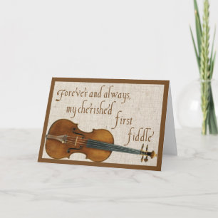 First Fiddle Valentine Holiday Card