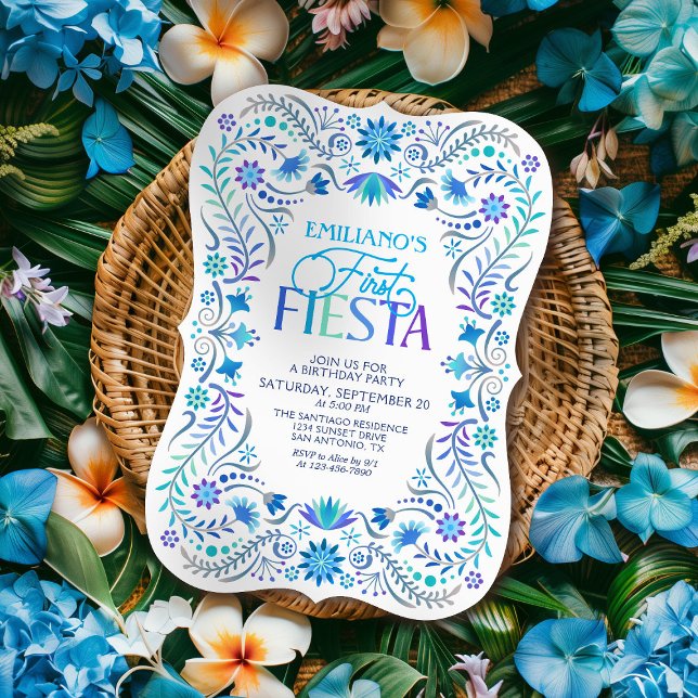 First Fiesta 1st Birthday Boys Invitation (Creator Uploaded)