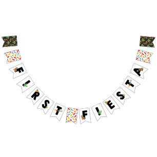 First Fiesta Birthday Bunting Banner