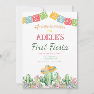 First Fiesta Birthday Invitation Fiesta Invitation